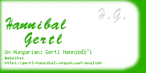 hannibal gertl business card
